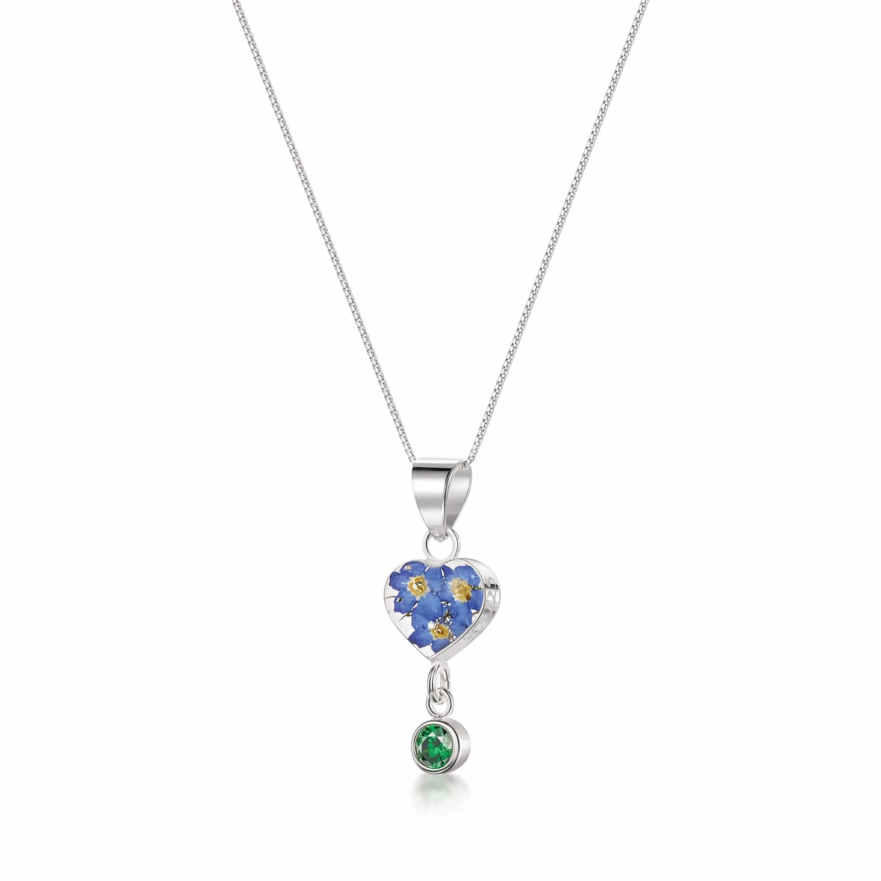 Shrieking Violet's Handmade Birthstone Necklaces: Nature's Beauty in Sterling Silver
