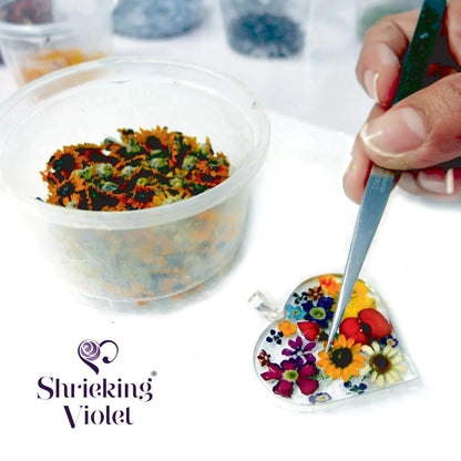 Shrieking Violet® 实花项链，泪滴形配椭圆形环绕