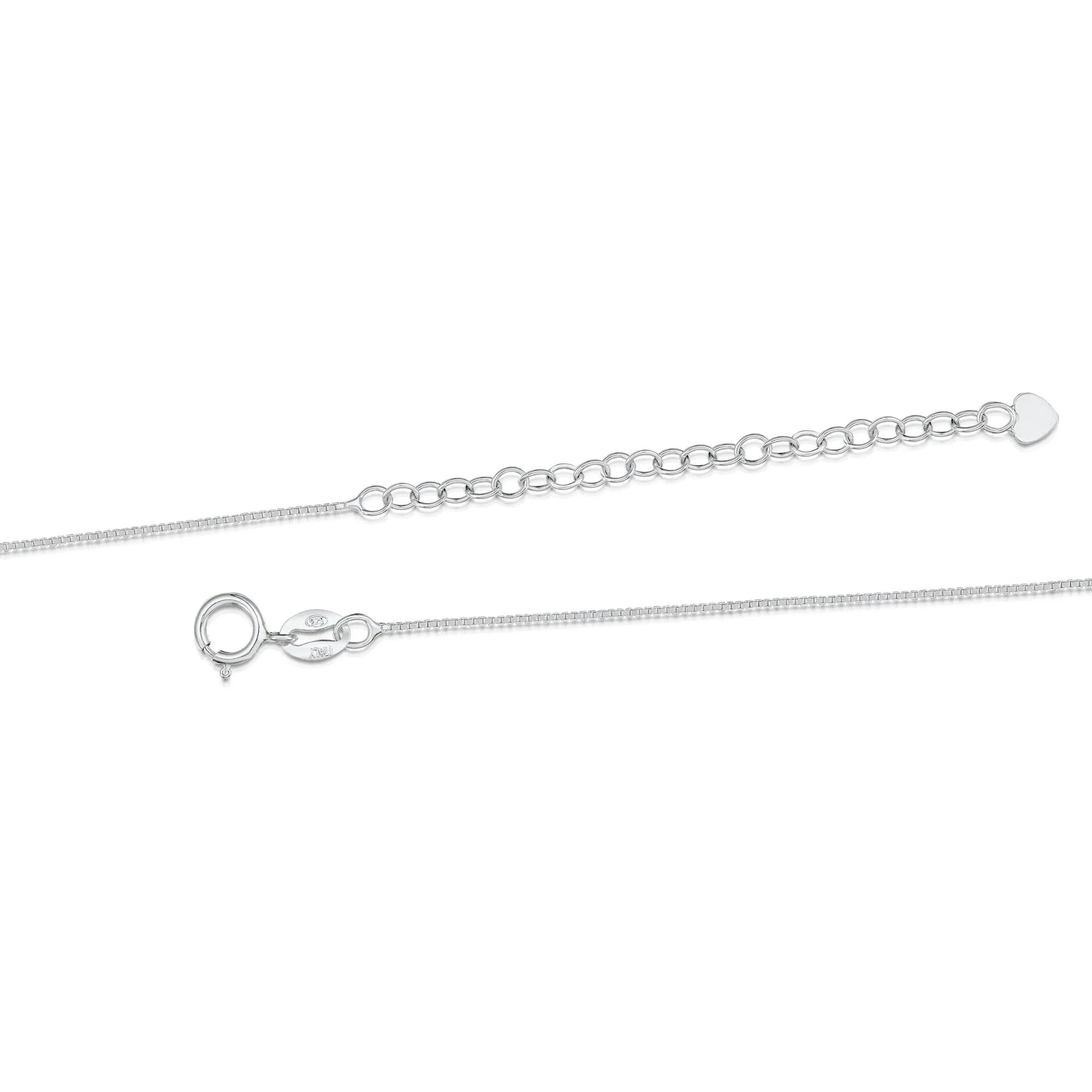 Sterling Silver Treble Clef & Real Four-Leaf Clover Pendant Necklace