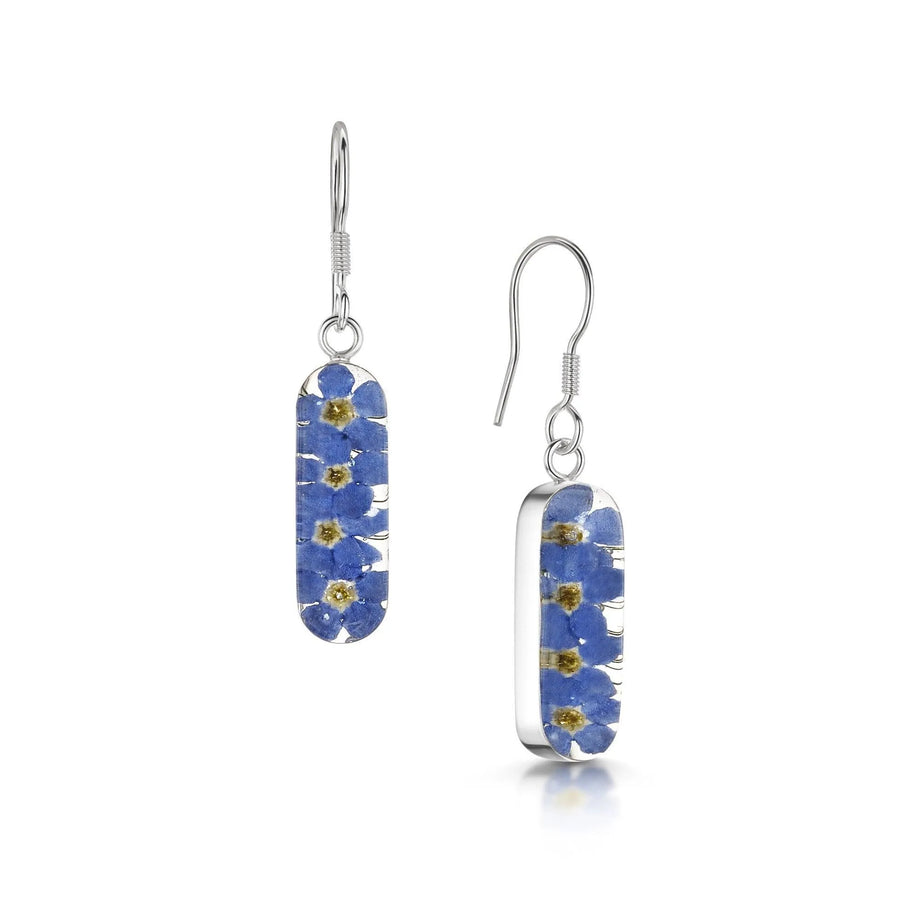 Shrieking violet forget deals me not earrings